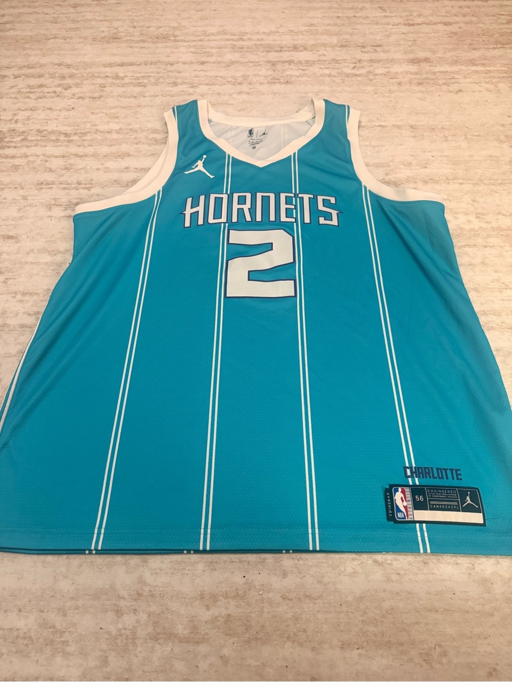 NBA Charlotte Hornets Teal Jersey with White Trim